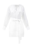 Matchesfashion.com Asceno - The Santorini Belted Organic-linen Shirt - Womens - White