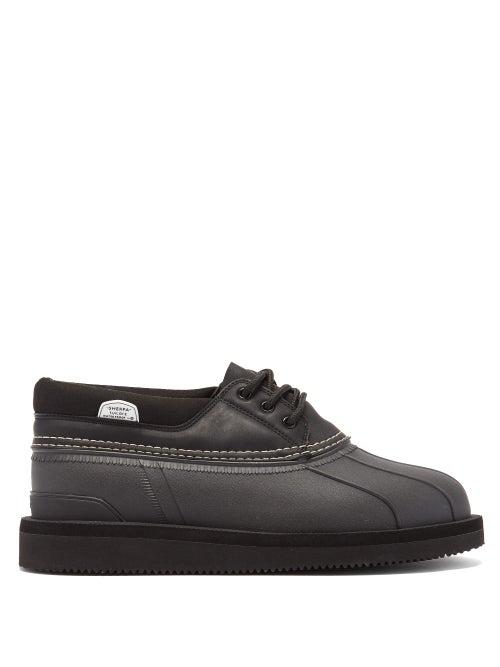 Matchesfashion.com Suicoke - Alal Lace-up Faux Leather Shoes - Womens - Black