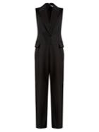 Stella Mccartney Frayed-edge Tuxedo Jumpsuit