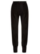 Jw Anderson Buttoned-cuff High-waisted Trousers
