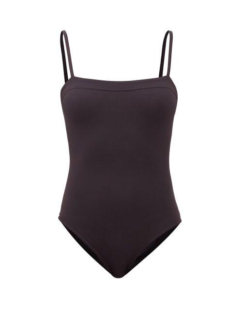 Eres - Aquarelle Square-neck Swimsuit - Womens - Black