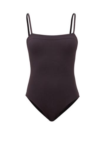 Eres - Aquarelle Square-neck Swimsuit - Womens - Black