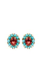 Matchesfashion.com Ileana Makri - Sapphire, Turquoise & Yellow Gold Earrings - Womens - Yellow Gold