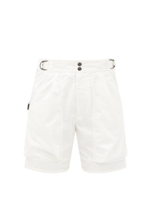 Isabel Marant - Frayne High-rise Cotton-sateen Shorts - Womens - Ivory