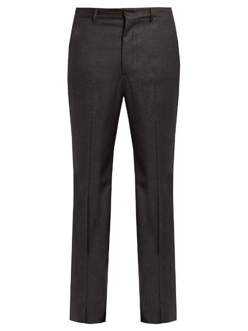 Bottega Veneta Slim-fit Wool-blend Flannel Trousers