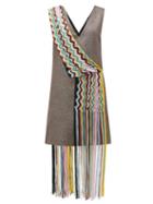 Matchesfashion.com M Missoni - Vintage Scarf Lam Mini Dress - Womens - Red Multi