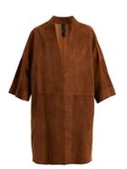 Giani Firenze Kimono-sleeve Suede Coat