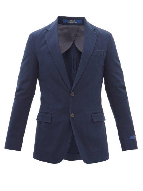 Polo Ralph Lauren - Single-breasted Cotton-blend Blazer - Mens - Navy