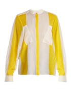 Matchesfashion.com Maison Rabih Kayrouz - Etamine Striped Wool Shirt - Womens - Yellow Stripe