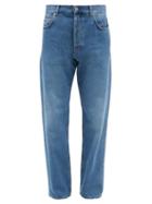 Mens Rtw Loewe - Anagram-pocket Tapered-leg Jeans - Mens - Blue