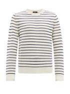 Matchesfashion.com A.p.c. - Gaspard Breton Stripe Merino Sweater - Mens - Cream