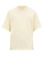 Matchesfashion.com Acne Studios - Eagan High Neck Cotton T Shirt - Mens - Yellow