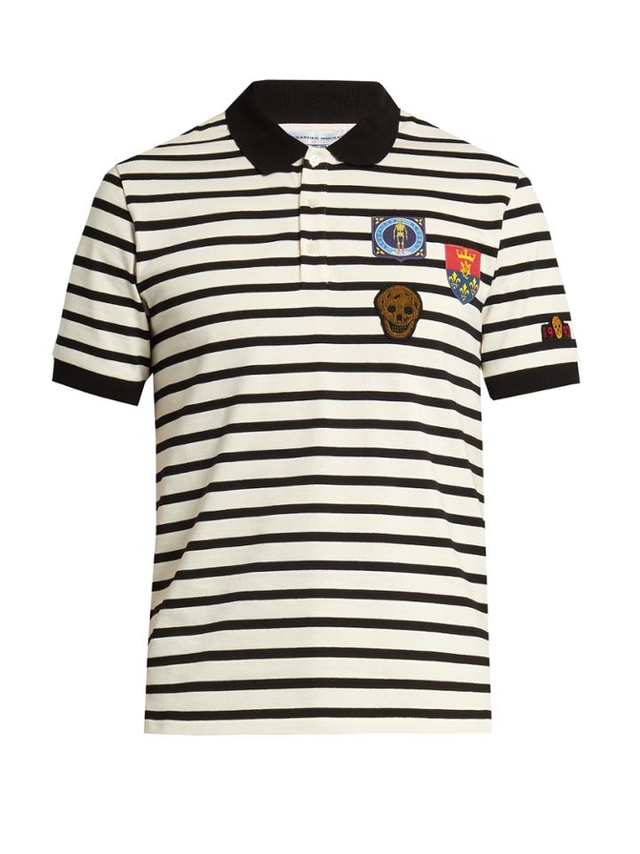 Alexander Mcqueen Appliqu Short-sleeved Polo Shirt