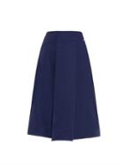 Jil Sander Tribale Pleat-detail Cotton Skirt