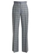 Matchesfashion.com Gabriela Hearst - Vesta Plaid Silk And Wool Blend Wide Leg Trousers - Womens - Multi