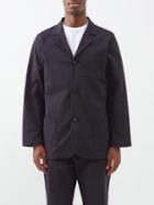 Ghiaia Cashmere - California Patch-pocket Cotton Jacket - Mens - Navy