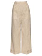 Hillier Bartley Wide-leg Camel-canvas Trousers