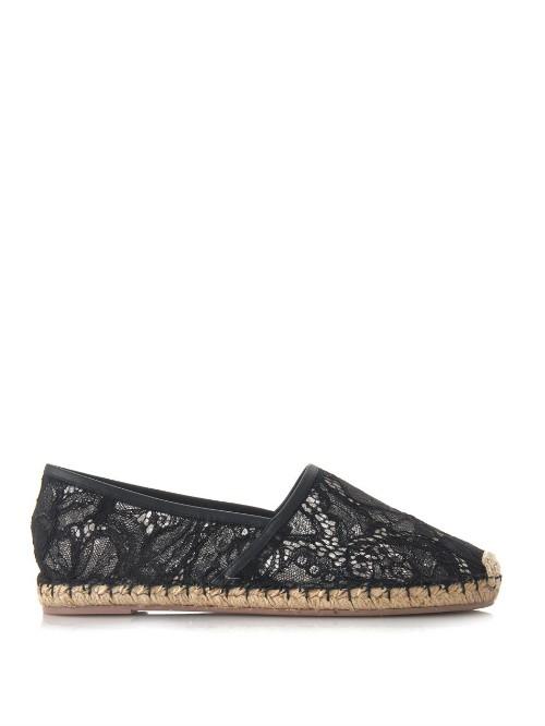 Valentino Butterfly Lace Espadrilles
