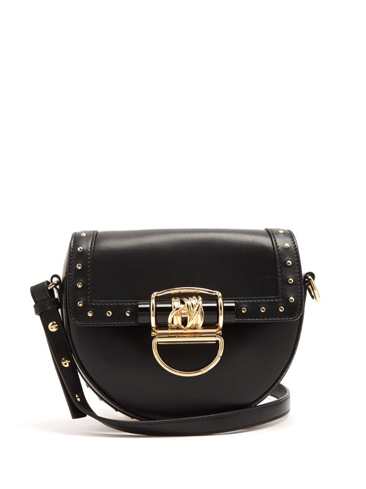 Balmain 44-18 Leather Cross-body Bag