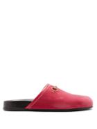 Matchesfashion.com Gucci - New River Velvet Loafers - Womens - Pink