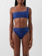 Sara Cristina - One-shoulder Bikini Top - Womens - Navy