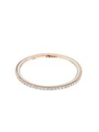 Raphaele Canot Skinny Deco Diamond, Enamel & Pink-gold Ring