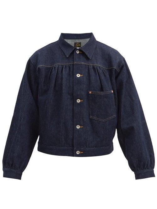 Matchesfashion.com Needles - Gathered Denim Jacket - Mens - Indigo