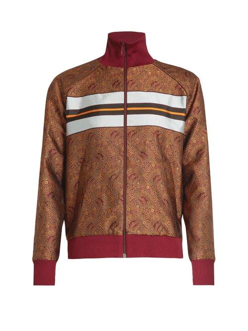 Matchesfashion.com Hillier Bartley - Paisley Jacquard Track Top - Womens - Burgundy