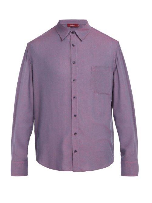 Matchesfashion.com Sies Marjan - Sander Single Cuff Shirt - Mens - Purple