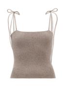 Extreme Cashmere - No. 141 Dear Tie-strap Stretch-cashmere Tank Top - Womens - Brown