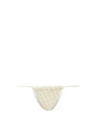 Isa Boulder - Weavestring Woven High-leg Bikini Briefs - Womens - Yellow White