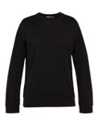 Matchesfashion.com Y-3 - Logo Print Cotton Sweatshirt - Mens - Black