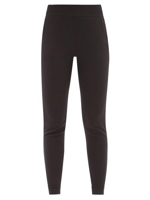 Matchesfashion.com Commando - Ribbed Pima Cotton-blend Slim-leg Trackpants - Womens - Black