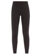 Matchesfashion.com Commando - Ribbed Pima Cotton-blend Slim-leg Trackpants - Womens - Black