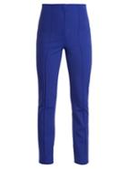 Matchesfashion.com Diane Von Furstenberg - High Rise Skinny Stretch Crepe Trousers - Womens - Blue
