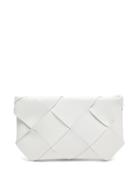 Matchesfashion.com Bottega Veneta - Intrecciato Leather Clutch - Womens - White