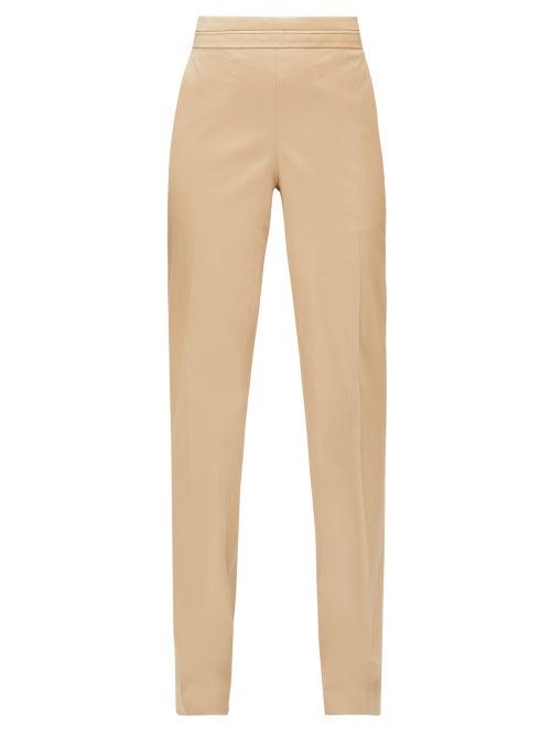 Matchesfashion.com The Row - Larry Pleated-waist Twill Trousers - Womens - Beige