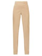 Matchesfashion.com The Row - Larry Pleated-waist Twill Trousers - Womens - Beige