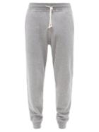 Brunello Cucinelli - Tapered-leg Cotton-blend Jersey Track Pants - Mens - Grey