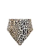 Matchesfashion.com Reina Olga - Hutton Leopard-print High-rise Bikini Briefs - Womens - Leopard