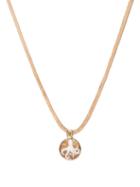 Ladies Fine Jewellery Dezso - Octopus Cameo, Beryl & 18kt Rose Gold Necklace - Womens - Pink White