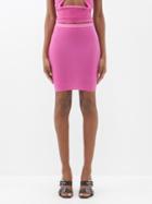 Rick Owens - Stretch-jersey Mini Skirt - Womens - Pink