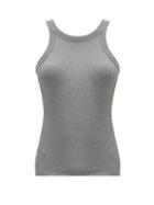 Matchesfashion.com Totme - Espera Organic Cotton-blend Jersey Tank Top - Womens - Grey