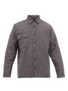 Matchesfashion.com Bless - Woodhacker Checked Wool Shirt - Mens - Black