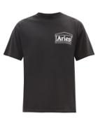 Aries - Love Rat Logo-print Cotton-jersey T-shirt - Mens - Black