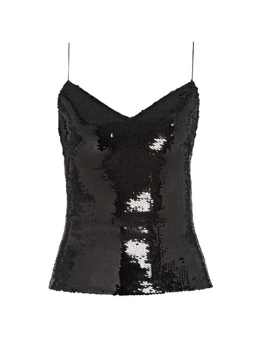 Saint Laurent Sequin-embellished Cami Top