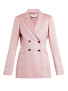 Gabriela Hearst Miles Wool And Silk-blend Herringbone Blazer