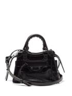 Matchesfashion.com Balenciaga - Neo Classic City Nano Croc-effect Leather Bag - Womens - Black