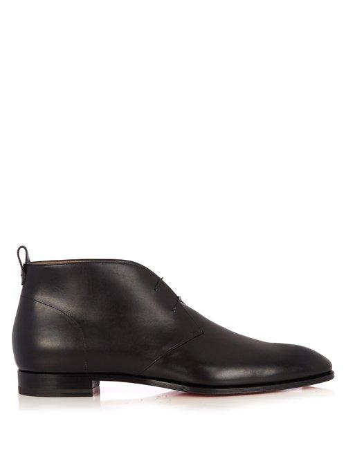 Matchesfashion.com Christian Louboutin - Milan Leather Boots - Mens - Black