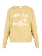 Matchesfashion.com Rhude - Desert Gardens Cotton Sweatshirt - Mens - Yellow